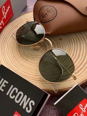 Authentic Ray-Ban Round Metal 3447 50 mm
